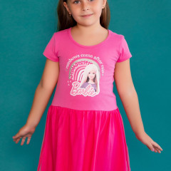 Платье 22763 Barbie кор. рукав - розовый (Нл)