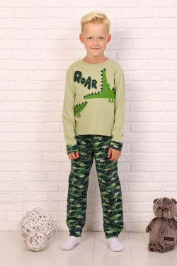 Пижама Тотоша детская дл.рукав - светло-зеленый (Нл)