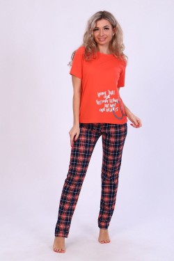 Пижама 57048 - оранжевый (Нл)