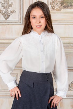 Блузка для девочки SP1900 - кремовый (Нл)