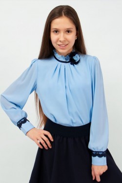 Блузка для девочки SP0301 - голубой (Нл)