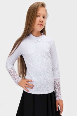 Блузка для девочки S62995 - белый (Нл)