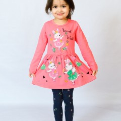 Платье 83003 детское - темно-розовый (Нл)