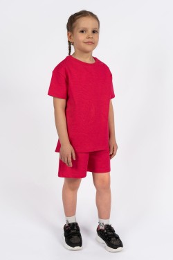 Комплект детский 42100 (футболка + шорты) - бубль-гум (Нл)