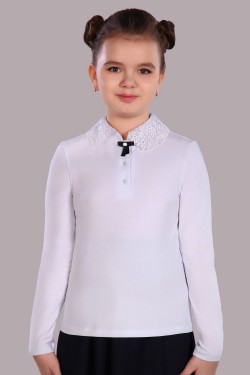 Блузка для девочки Рианна Арт.13180 - белый (Нл)