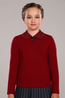 Блузка для девочки Рианна Арт.13180 - бордовый (Нл)