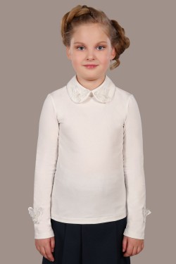 Блузка для девочки Камилла арт. 13173 - крем (Нл)