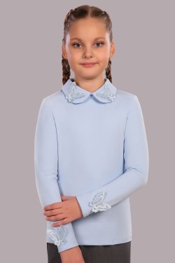 Блузка для девочки Камилла арт. 13173 - светло-голубой (Нл)