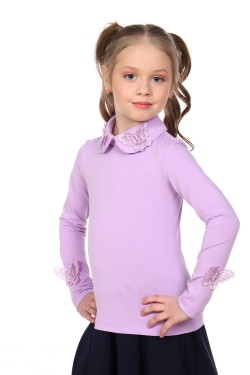 Блузка для девочки Камилла арт. 13173 - светло-сиреневый (Нл)