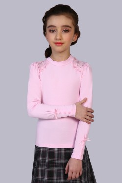Блузка для девочки Алена арт. 13143 - светло-розовый (Нл)