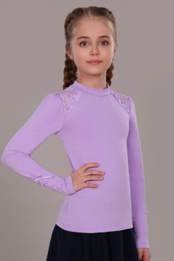 Блузка для девочки Алена арт. 13143 - светло-сиреневый (Нл)