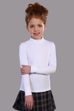 Блузка для девочки Дженифер арт. 13119 - белый (Нл)