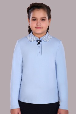 Блузка для девочки Рианна Арт.13180 - светло-голубой (Нл)