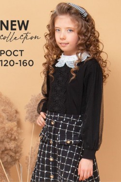 Блузка для девочки SP6546 - черный (Нл)