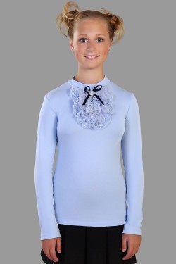 Блузка для девочки Лилия 13156 - светло-голубой (Нл)