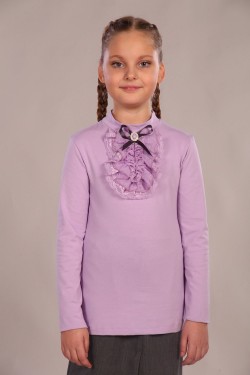 Блузка для девочки Лилия 13156 - светло-сиреневый (Нл)
