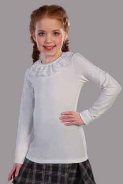 Блузка для девочки Вероника 13141 - крем (Нл)