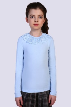 Блузка для девочки Вероника 13141 - светло-голубой (Нл)