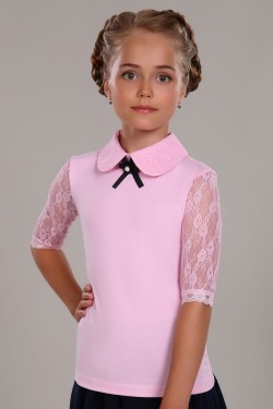 Блузка для девочки Шарлиз Арт. 13237 - светло-розовый (Нл)