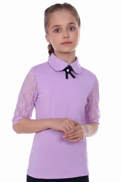 Блузка для девочки Шарлиз Арт. 13237 - светло-сиреневый (Нл)