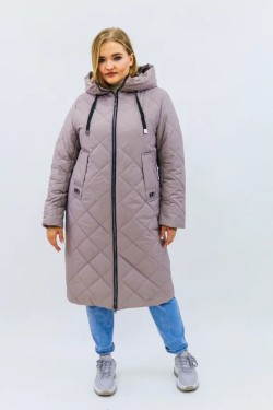 Демисезонная женская куртка осень-весна-еврозима 2810 - бежевый (Нл)