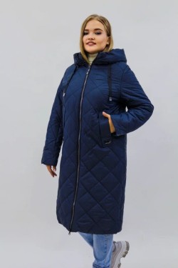 Демисезонная женская куртка осень-весна-еврозима 2810 - синий (Нл)