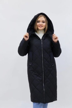 Демисезонная женская куртка осень-весна-еврозима 2810 - черный (Нл)