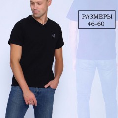 футболка мужская 86081 - черный (Нл)