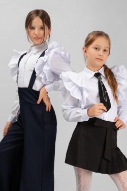 Блузка для девочки SP021 - белый (Нл)