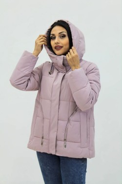 Демисезонная женская куртка весна осень 9602 - розовый (Нл)