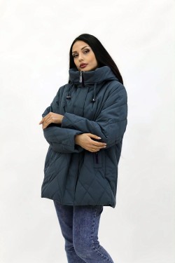 Зимняя женская куртка еврозима-весна-осень 2889 - бирюза (Нл)
