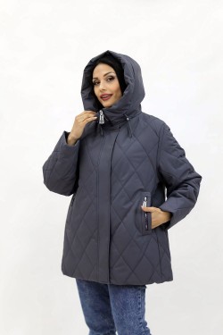 Зимняя женская куртка еврозима-весна-осень 2889 - серый (Нл)