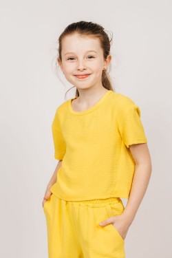 Блузка для девочки 05113 - желтый (Нл)