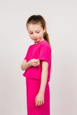 Блузка для девочки 05113 - фуксия (Нл)