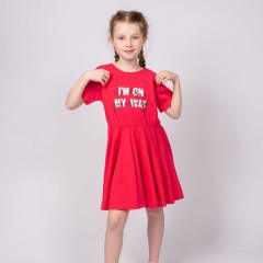 Платье для девочки 81228 - малиновый (Нл)