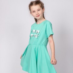 Платье для девочки 81228 - ментол (Нл)