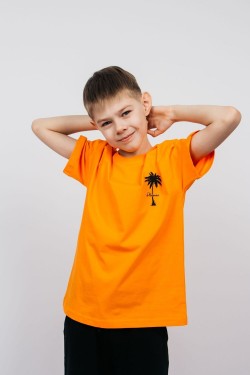 Футболка для мальчика 52365 - оранжевый (Нл)