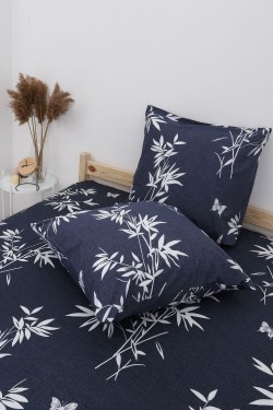 Наволочка перкаль Бамбук - темно-синий (Нл)