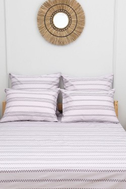 Наволочка поплин Геометрия-компаньон - серый (Нл)