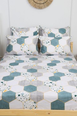 Наволочка поплин Соты - белый (Нл)