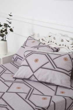 Наволочка поплин Юпитер - серо-розовый (Нл)