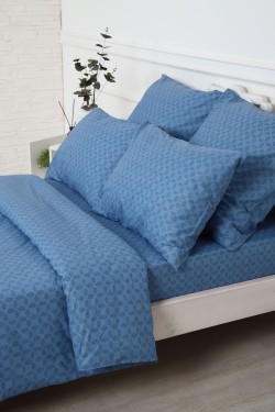 Наволочка поплин Джаз-компаньон - синий (Нл)