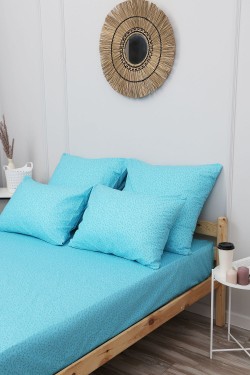 Наволочка поплин Винтаж-компаньон - бирюзовый (Нл)