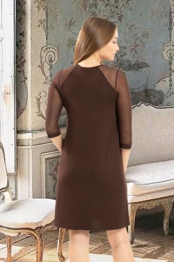 Платье 24601 - коричневый (Нл)