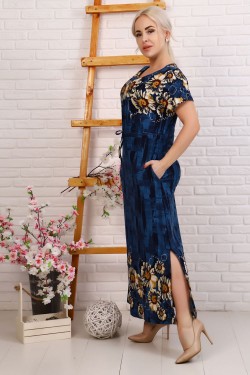 Платье 32010 - синий (Нл)