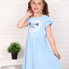 Платье Мгновение детское - голубой (Нл)