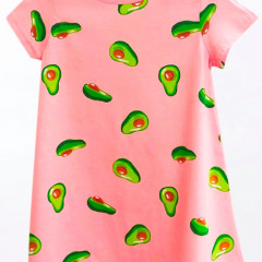 Д- Платье для девочки с авокадо ДД19