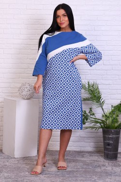 Платье 38517 - синий (Нл)
