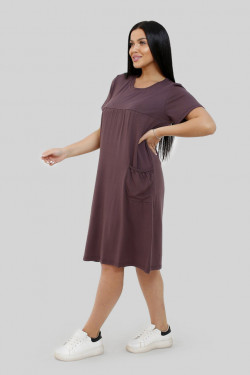 М-Платье женское баклажан арт. Пл-14 вискоза