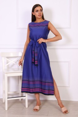 Платье П155дк - синий,розовый (Нл)